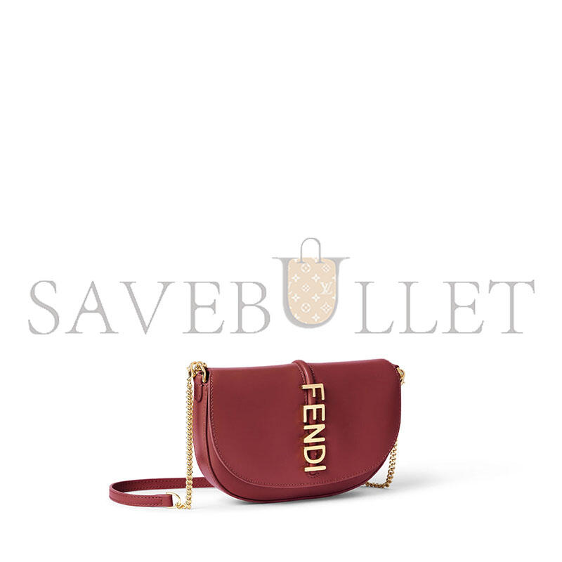 F**di graphy wallet on chain 8m0529anssf0ypu (20.5*13*3.5cm)